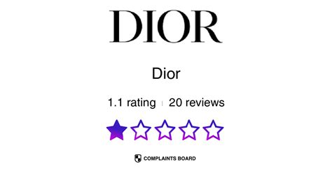 dior complaints.